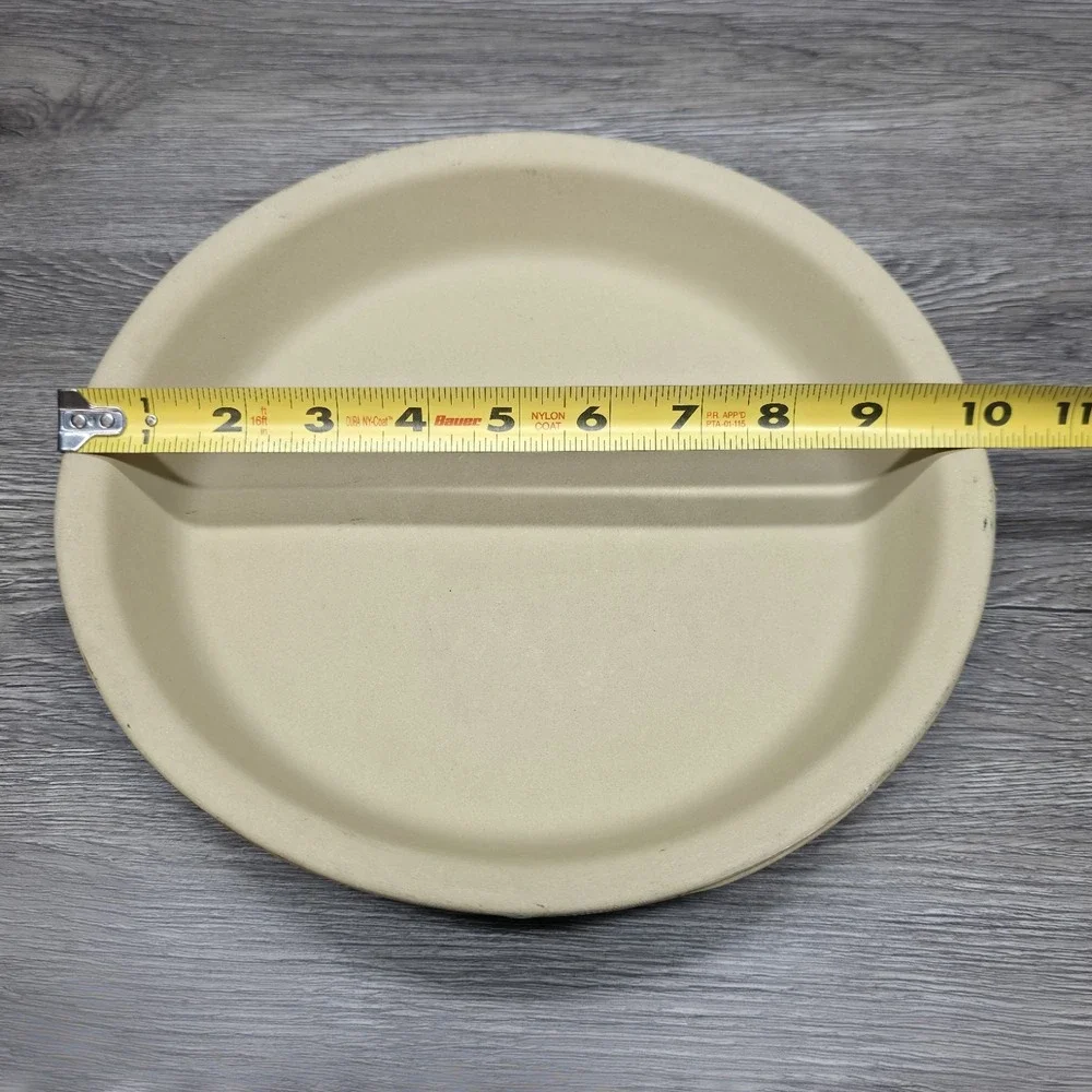 Pampered Chef Stoneware 9in Pie Plate Family Heritage Collection 1425 USA